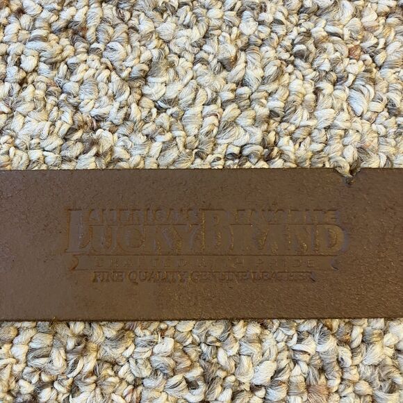 Lucky Brand Womens Genuine Leather Belt Size XS 30" Brown Floral Western Boho - Picture 11 of 12